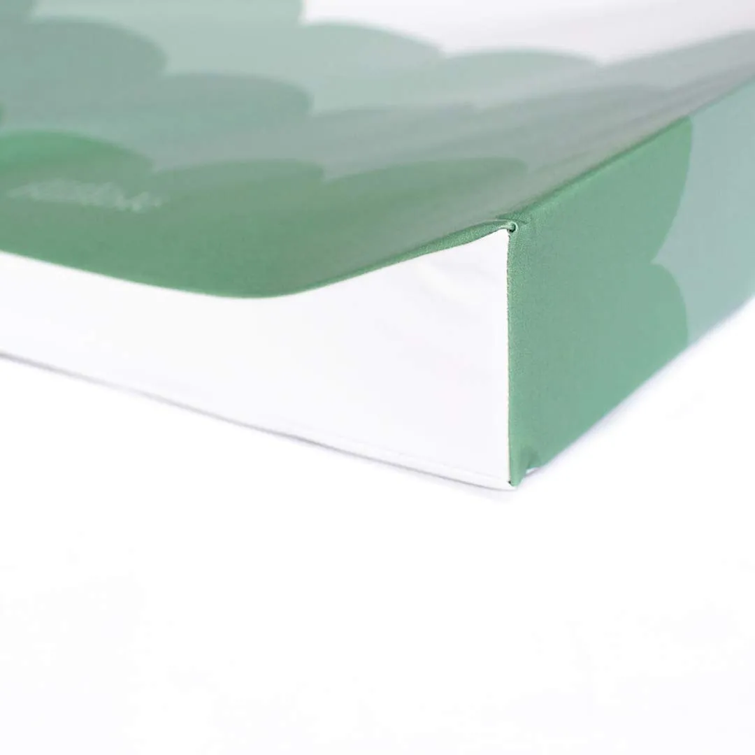 The Little Bumble Co. Anti Roll Changing Mat - Scallops - Sage