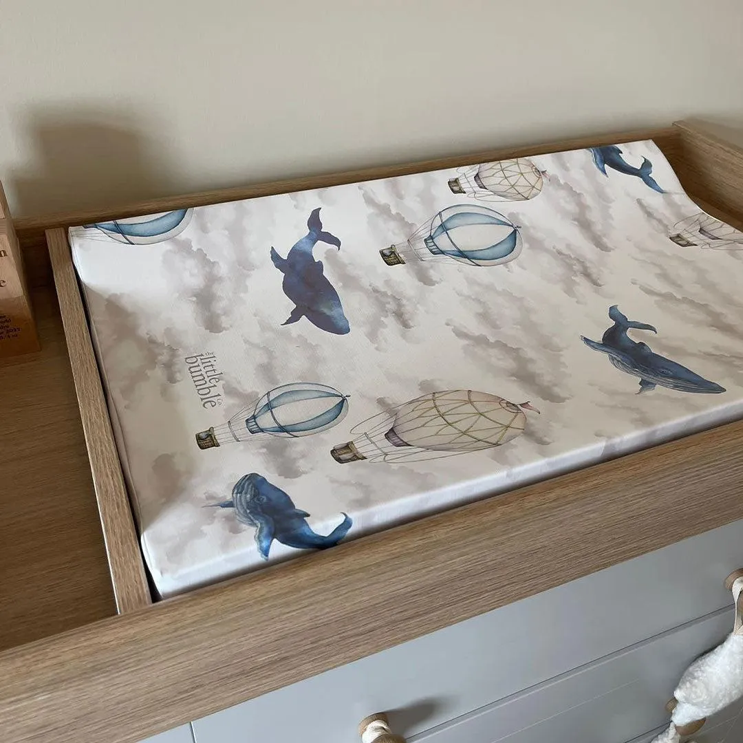 The Little Bumble Co. Anti Roll Changing Mat - Up in the Clouds