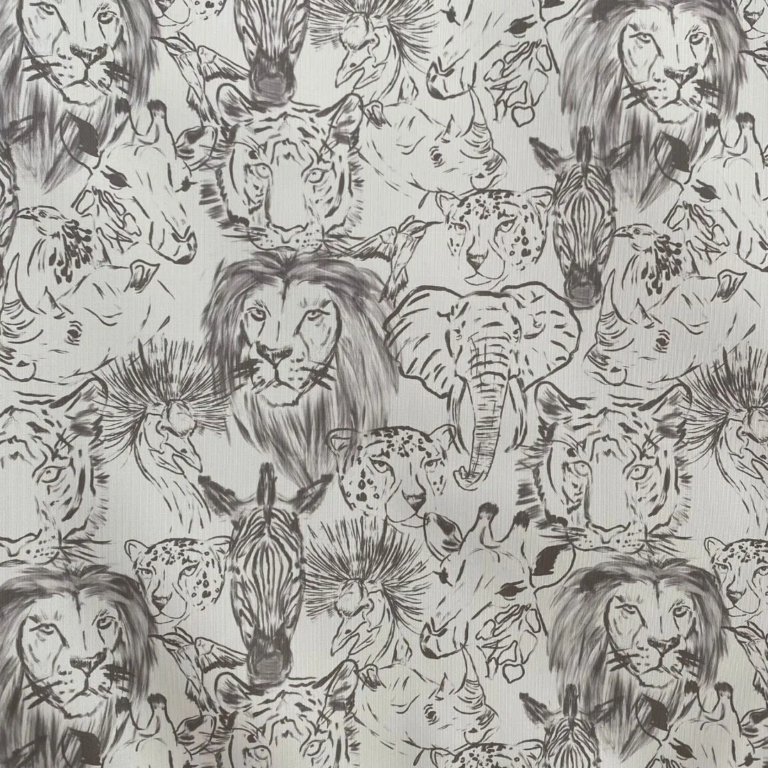 The Little Bumble Co. Anti Roll Mat - Safari Animal Faces