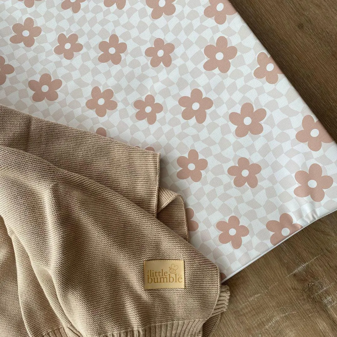 The Little Bumble Co. Anti Roll Mat - Wavy Check Floral