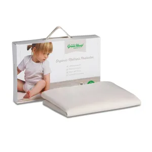 The Little Green Sheep - Large Crib Natural Mattress Protector - 83x50cm