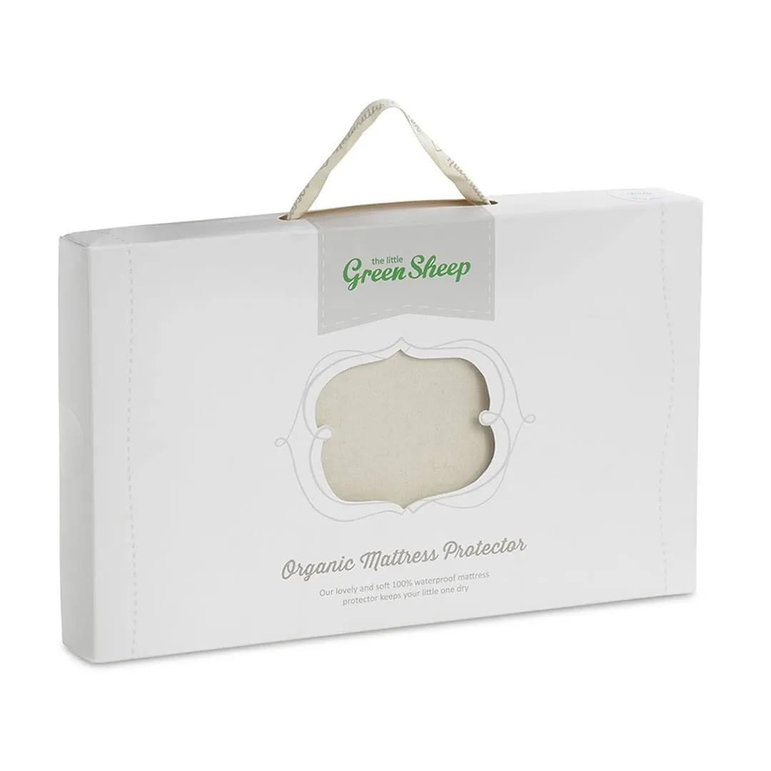 The Little Green Sheep Organic Crib Mattress Protector - 38x89cm