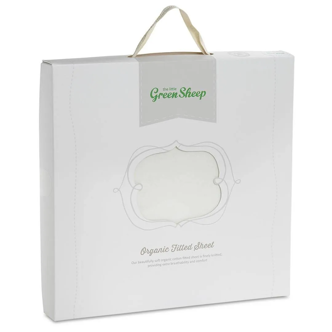 The Little Green Sheep - Organic Jersey Fitted Sheet - Cot Bed 70x140cm