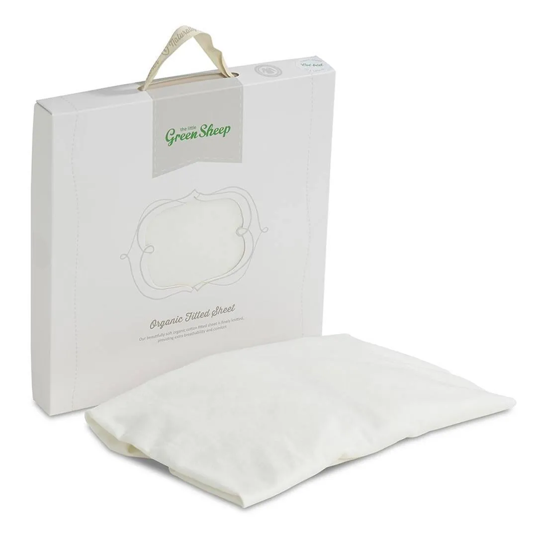 The Little Green Sheep - Organic Jersey Fitted Sheet - Cot Bed 70x140cm