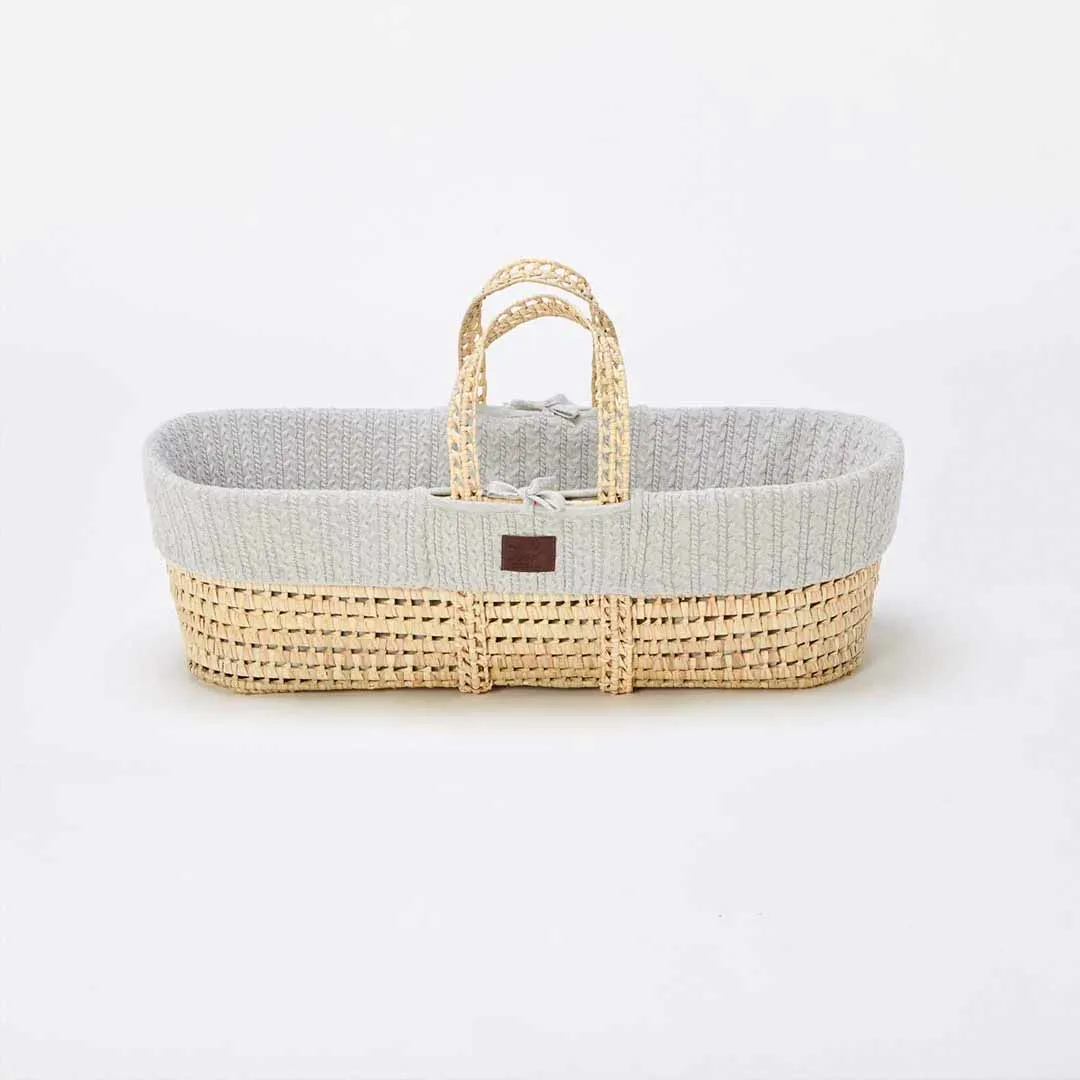 The Little Green Sheep Organic Knitted Moses Basket   Rocking Stand