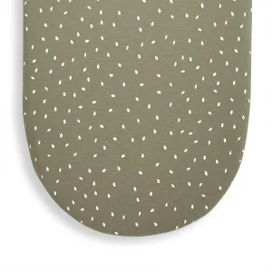 The Little Green Sheep Organic Moses Basket Fitted Sheet - Juniper Rice Print
