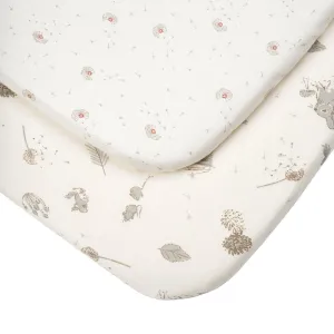 Tutti Bambini Bedside Crib Fitted Sheets - 2 Pack - Cocoon