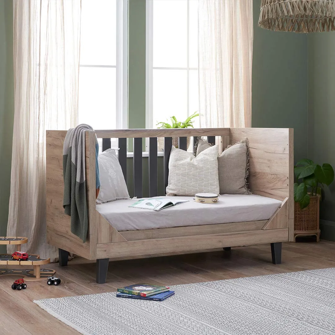 Tutti Bambini Como 2 Piece Room Set - Distressed Oak/Slate Grey
