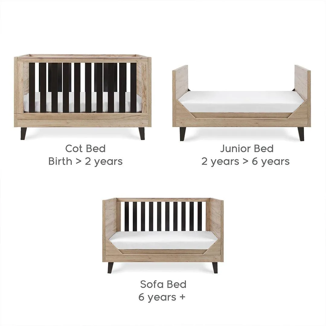 Tutti Bambini Como 2 Piece Room Set - Distressed Oak/Slate Grey