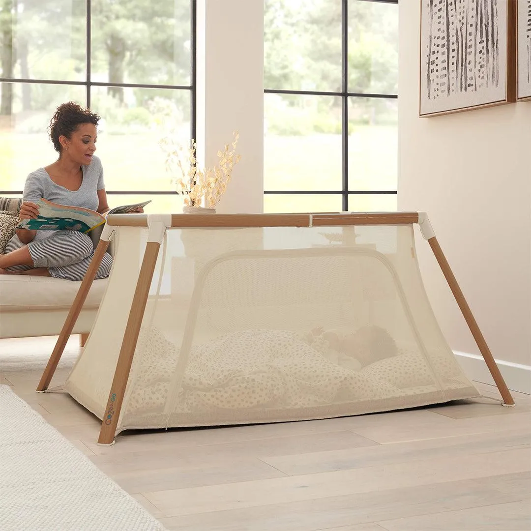 Tutti Bambini Cozee Go Day & Night Bundle - Scandanavian Walnut/Ecru