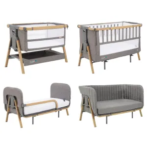 Tutti Bambini CoZee XL Complete Birth To 4  Years Package - Oak/Charcoal