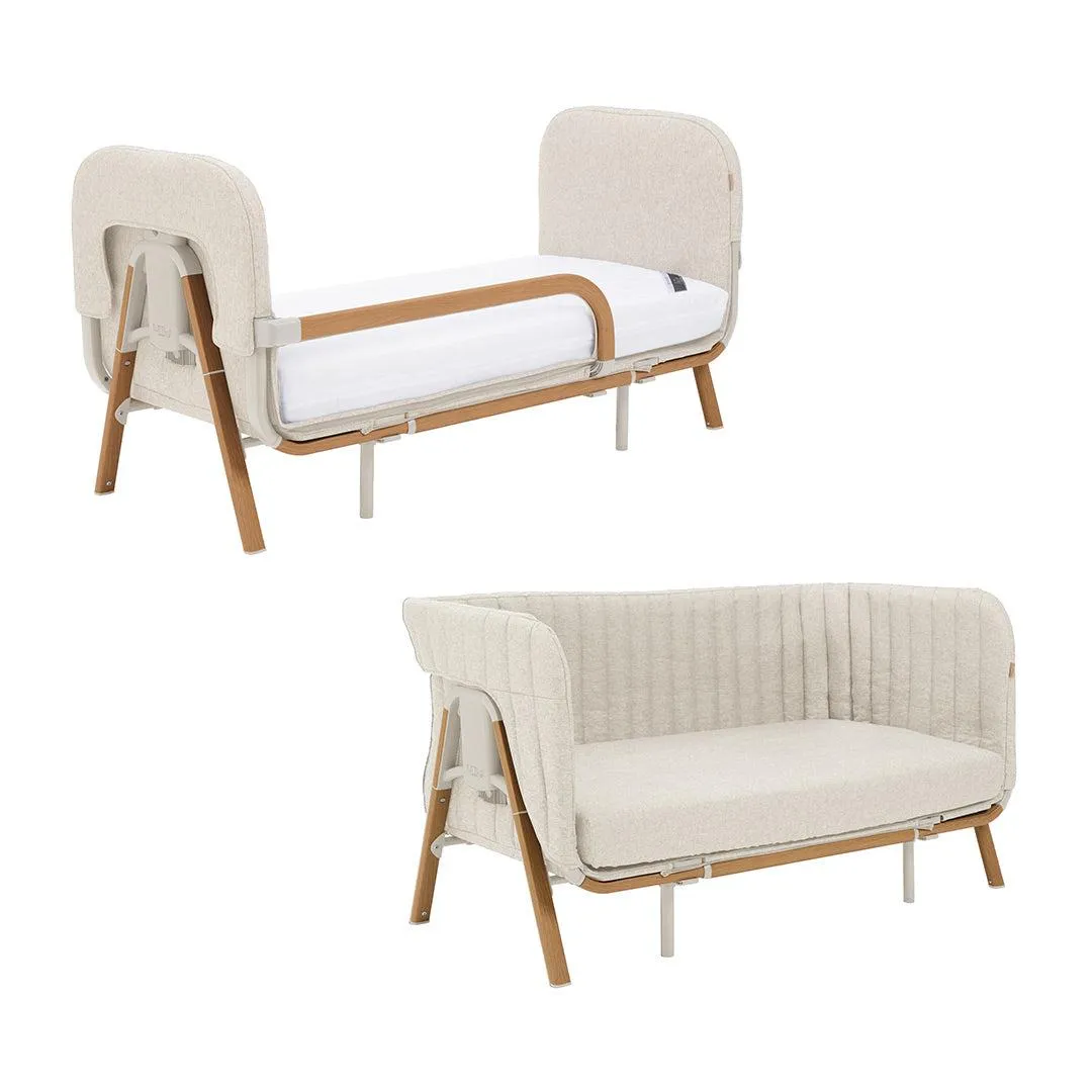 Tutti Bambini CoZee XL - Complete Birth To 4  Years Package - Scandinavian Walnut/Ecru
