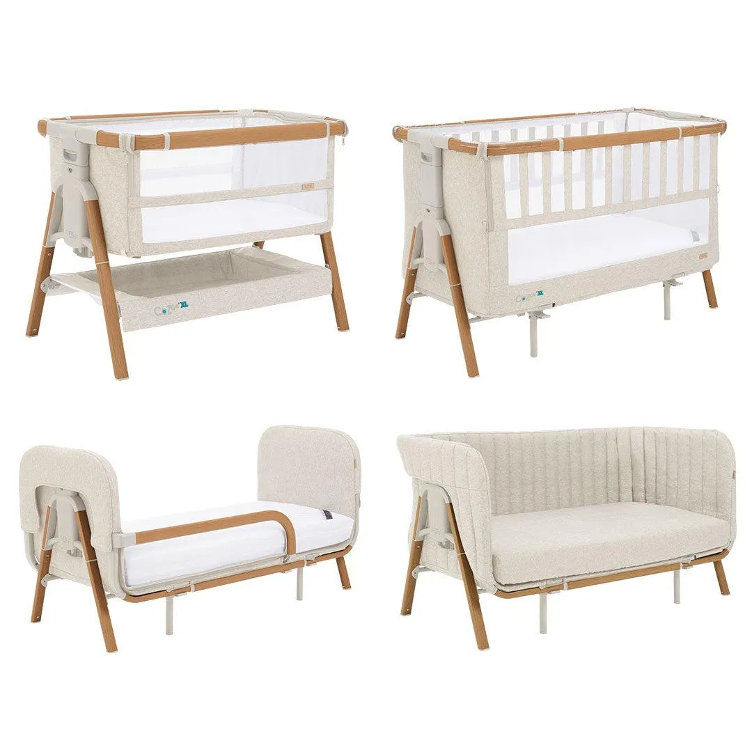 Tutti Bambini CoZee XL - Complete Birth To 4  Years Package - Scandinavian Walnut/Ecru