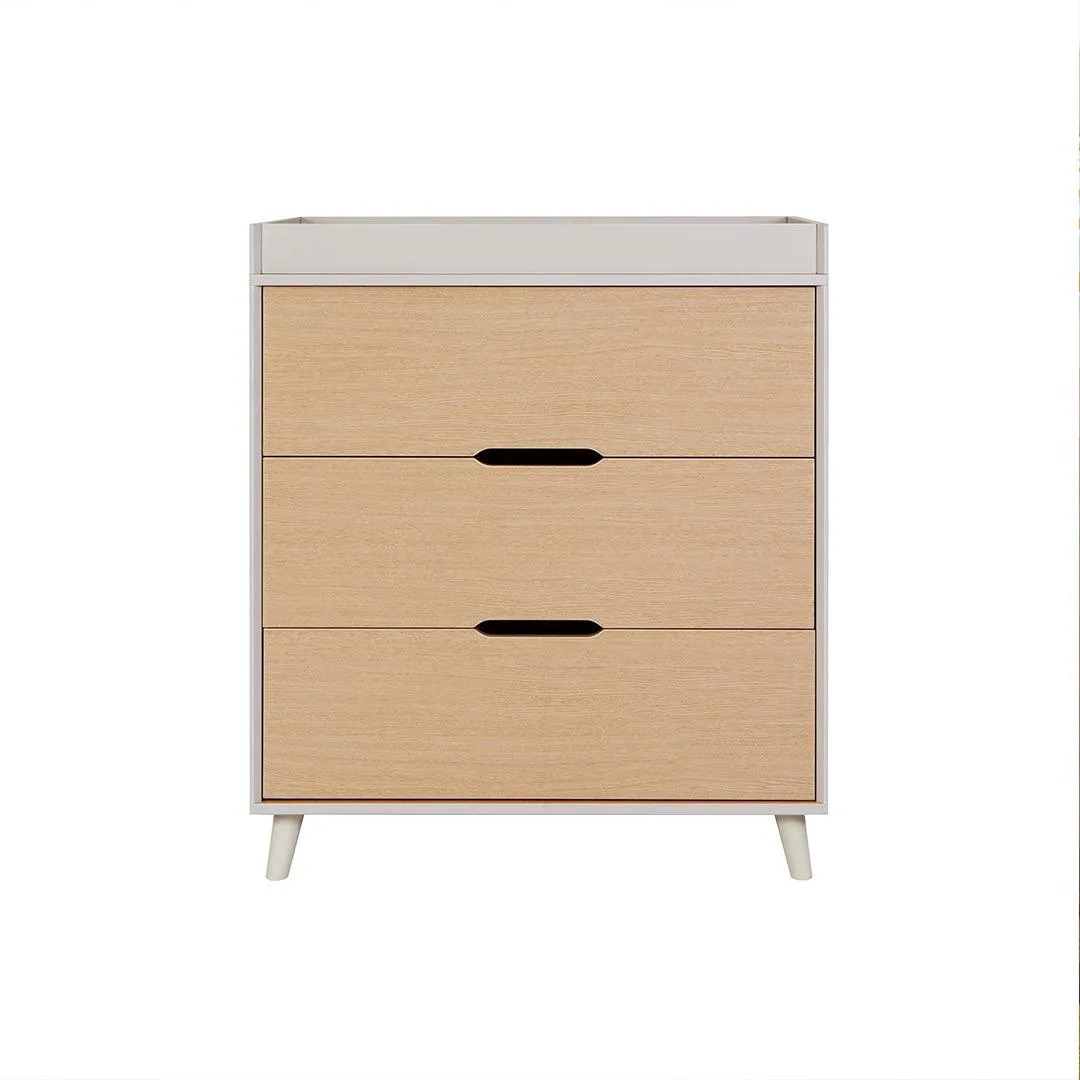 Tutti Bambini Fika 2 Piece Room Set - Light Oak/White Sand