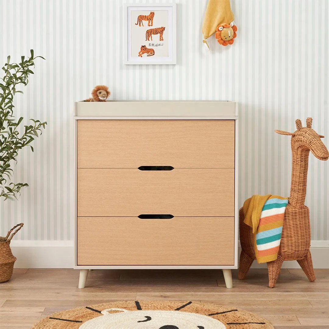 Tutti Bambini Fika 2 Piece Room Set - Light Oak/White Sand