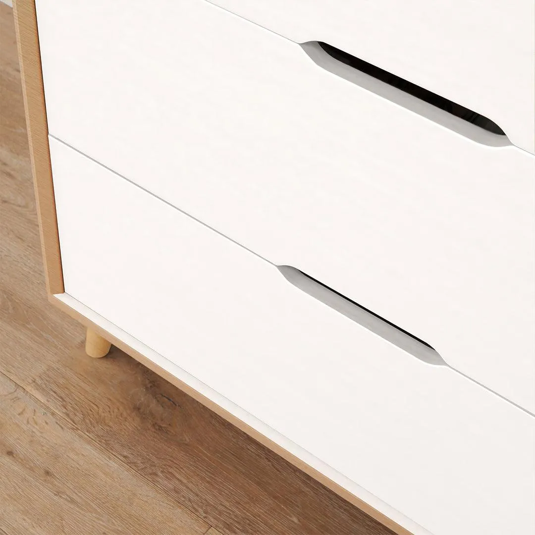 Tutti Bambini Fika 2 Piece Room Set - White/Light Oak