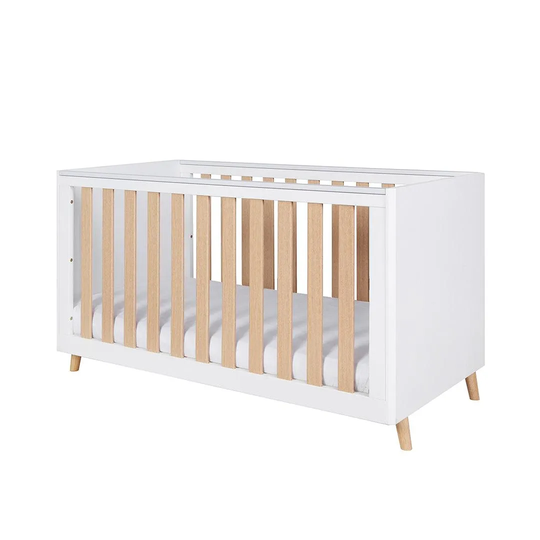 Tutti Bambini Fika 2 Piece Room Set - White/Light Oak
