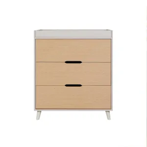 Tutti Bambini Fika Chest Changer - Light Oak/White Sand