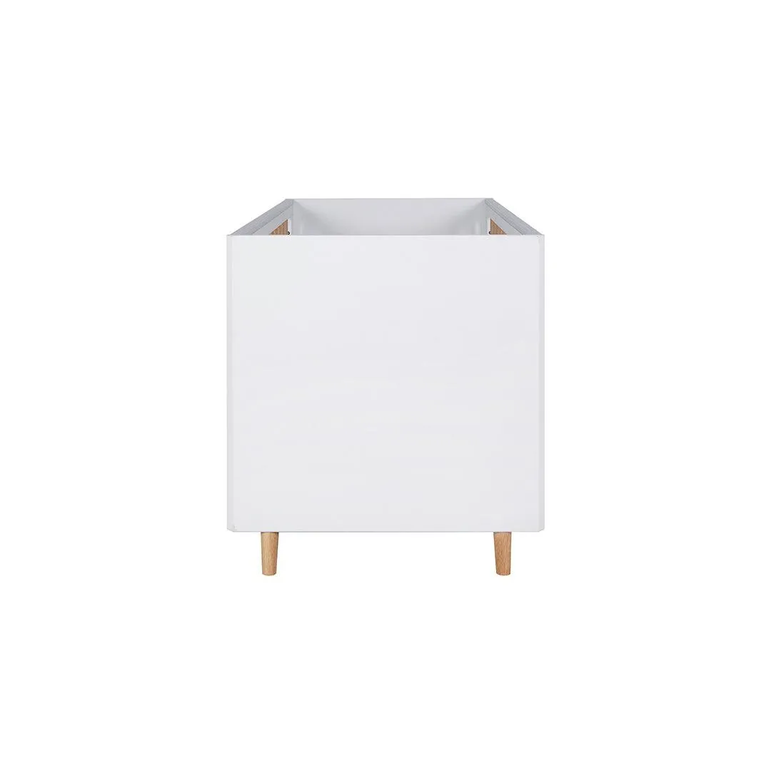 Tutti Bambini Fika Cot Bed - White/Light Oak