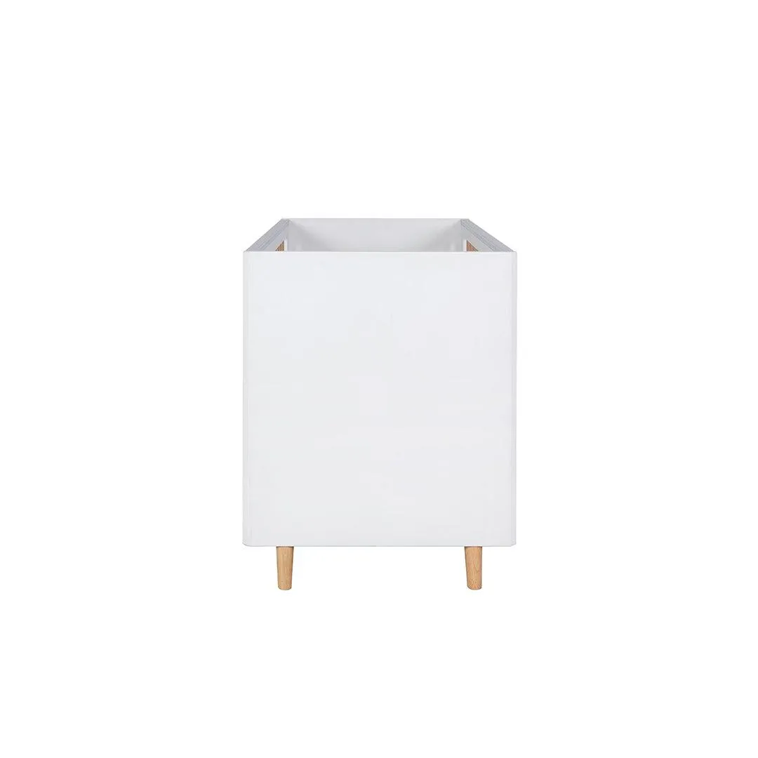 Tutti Bambini Fika Mini Cot Bed - White/Light Oak