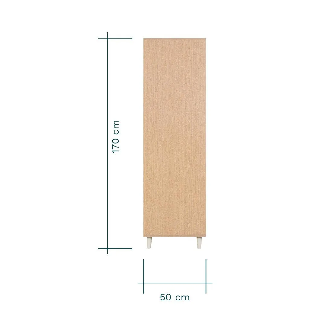 Tutti Bambini Fika Wardrobe - Light Oak/White Sand