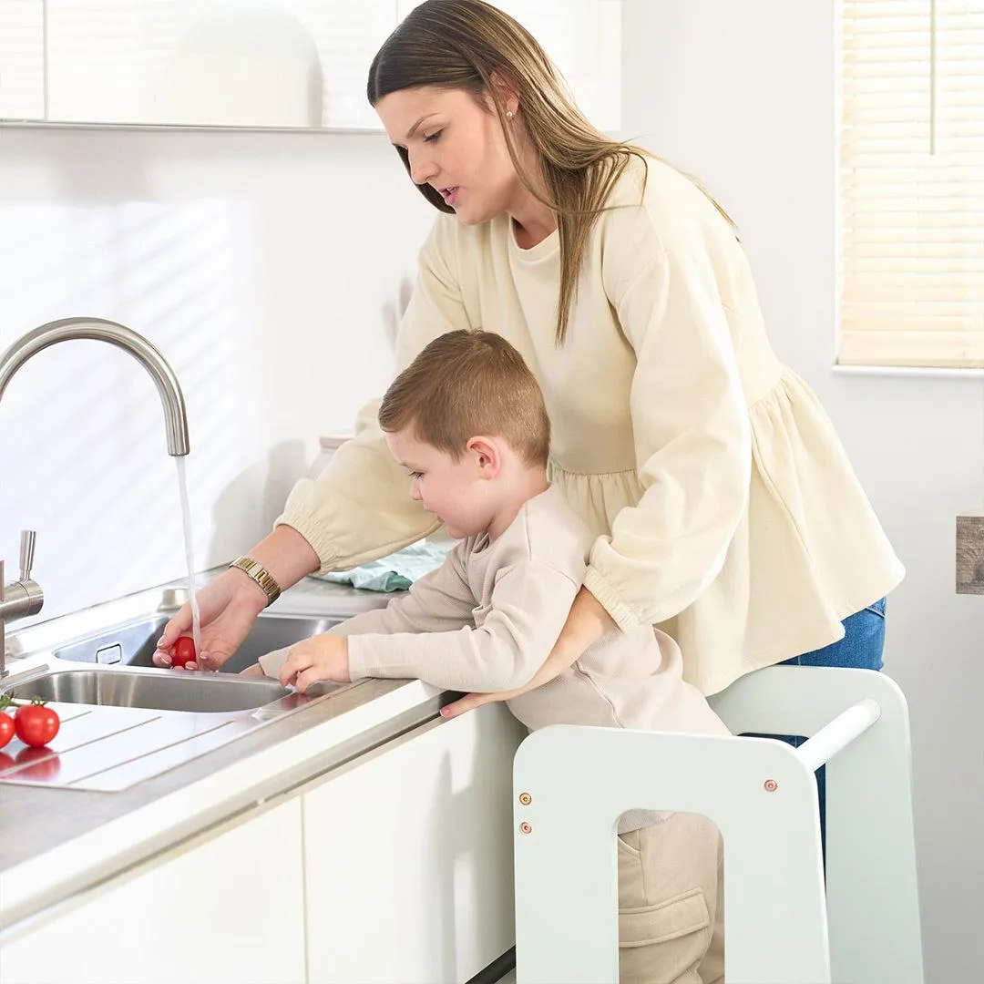 Tutti Bambini Helping Hands Montessori Toddler Learning Tower  - Sea Mist