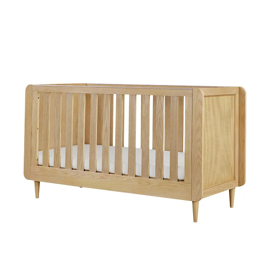 Tutti Bambini Japandi Cot Bed - Light Oak