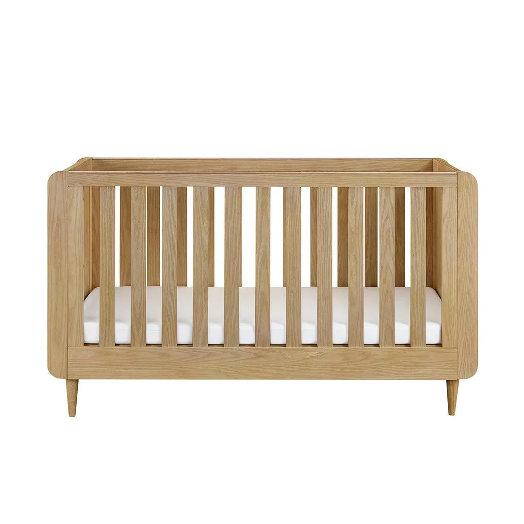 Tutti Bambini Japandi Cot Bed - Light Oak