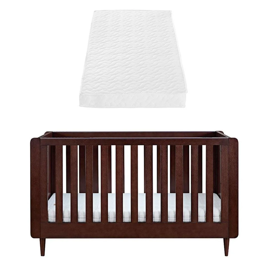 Tutti Bambini Japandi Cot Bed  - Warm Walnut
