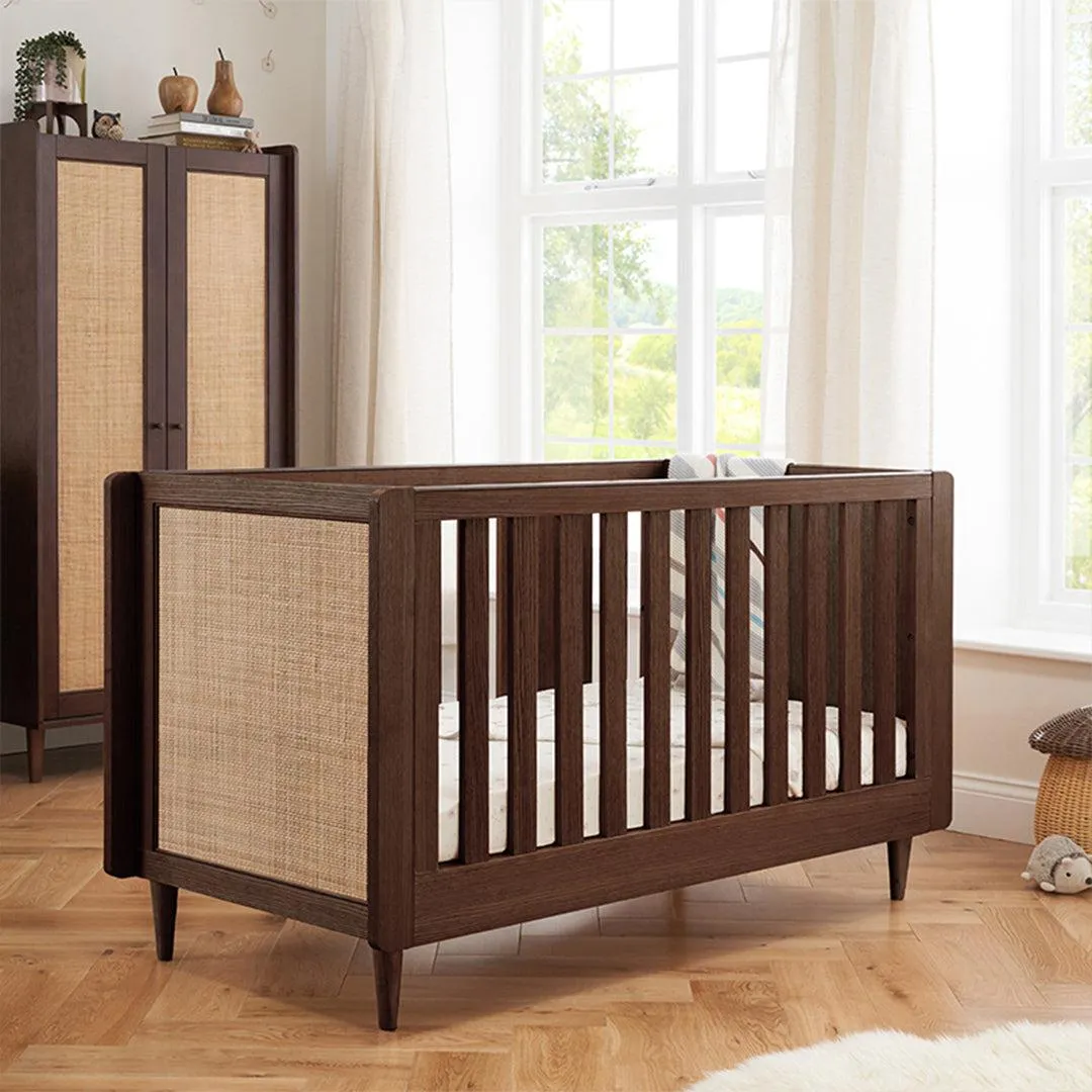 Tutti Bambini Japandi Cot Bed  - Warm Walnut