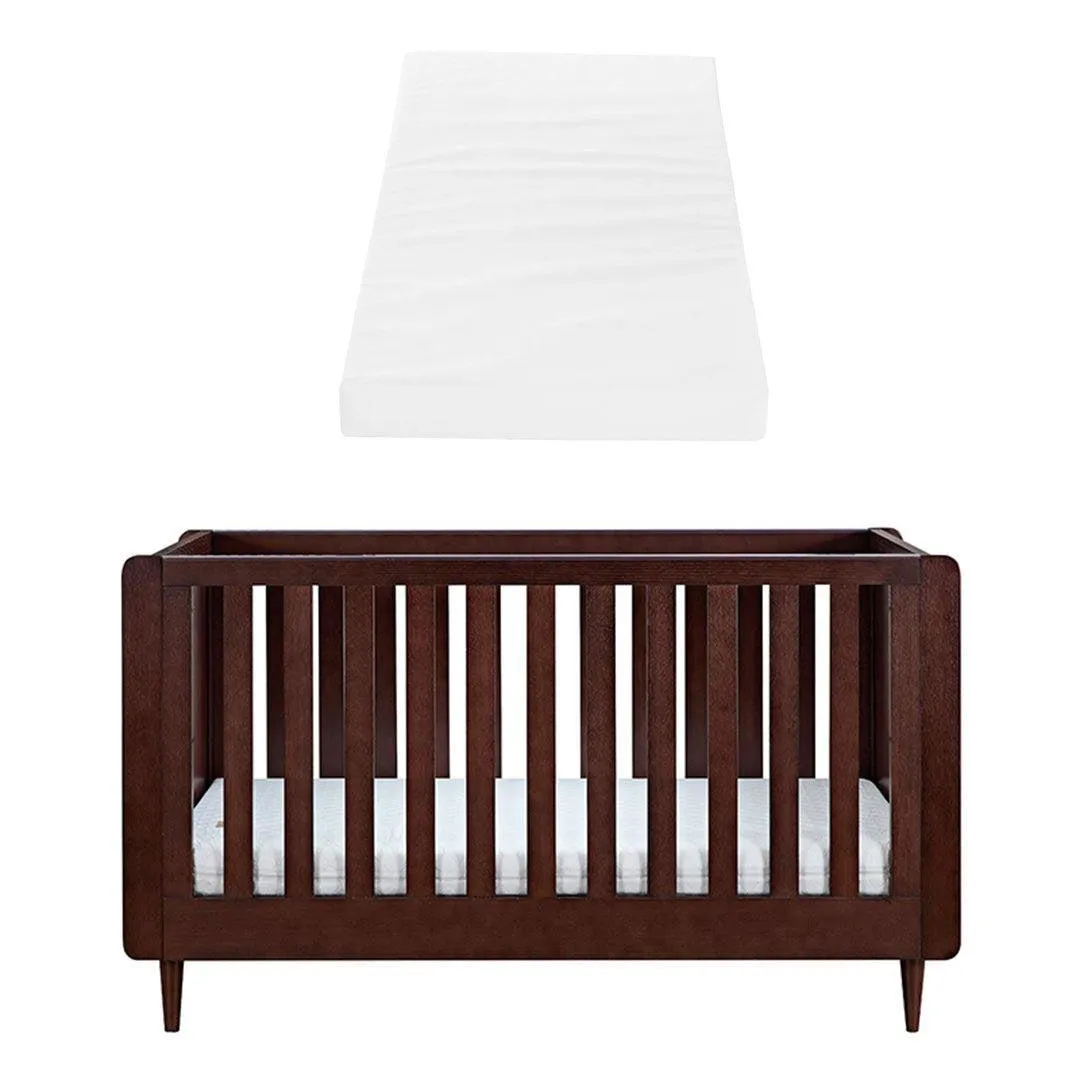 Tutti Bambini Japandi Cot Bed  - Warm Walnut