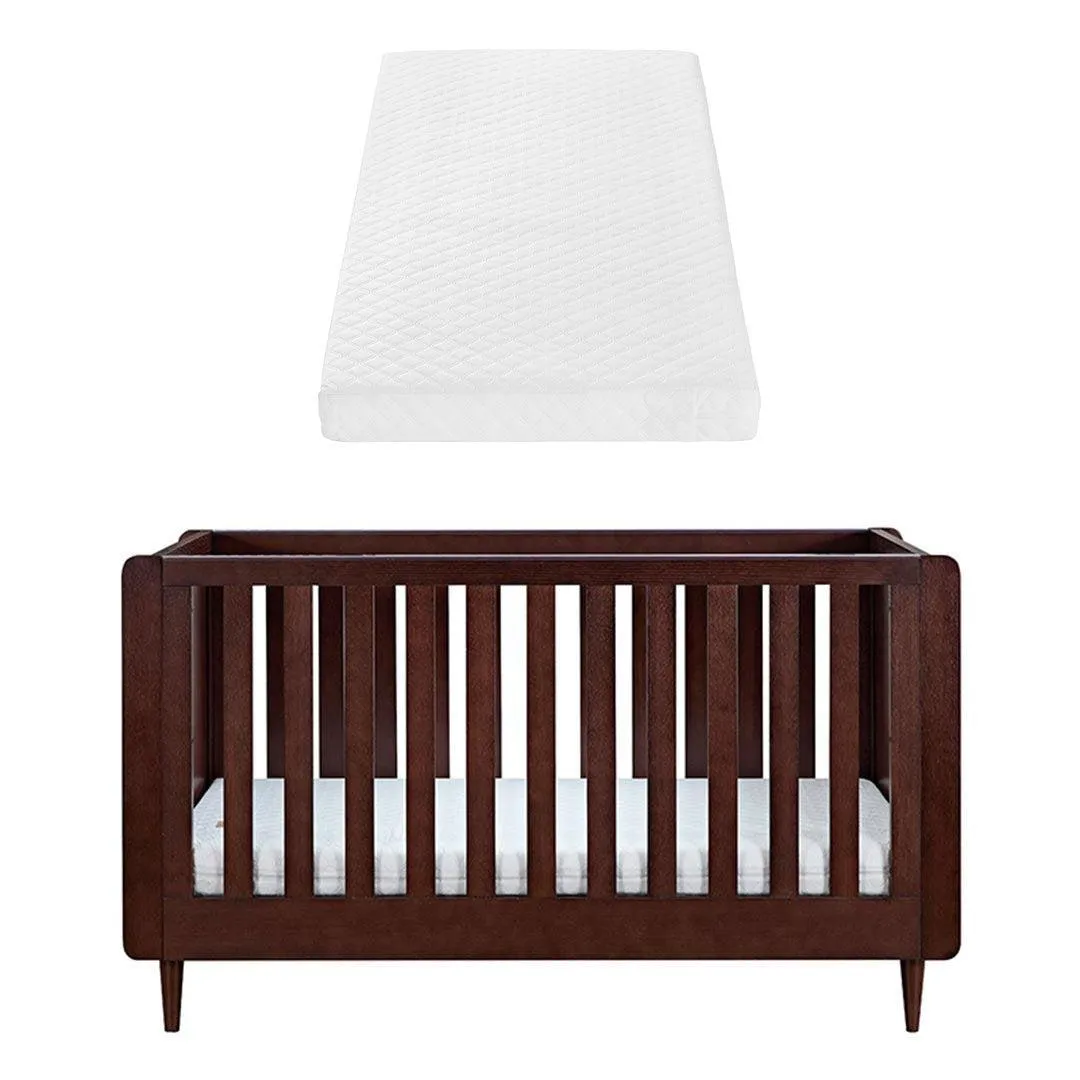 Tutti Bambini Japandi Cot Bed  - Warm Walnut