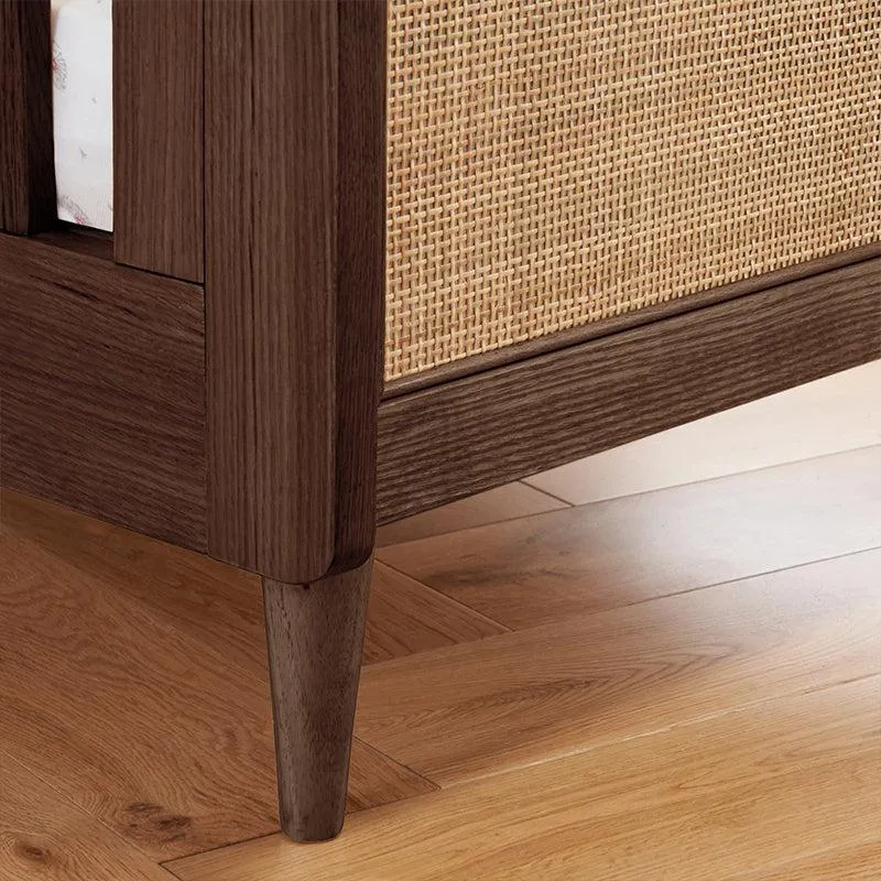 Tutti Bambini Japandi Cot Bed  - Warm Walnut