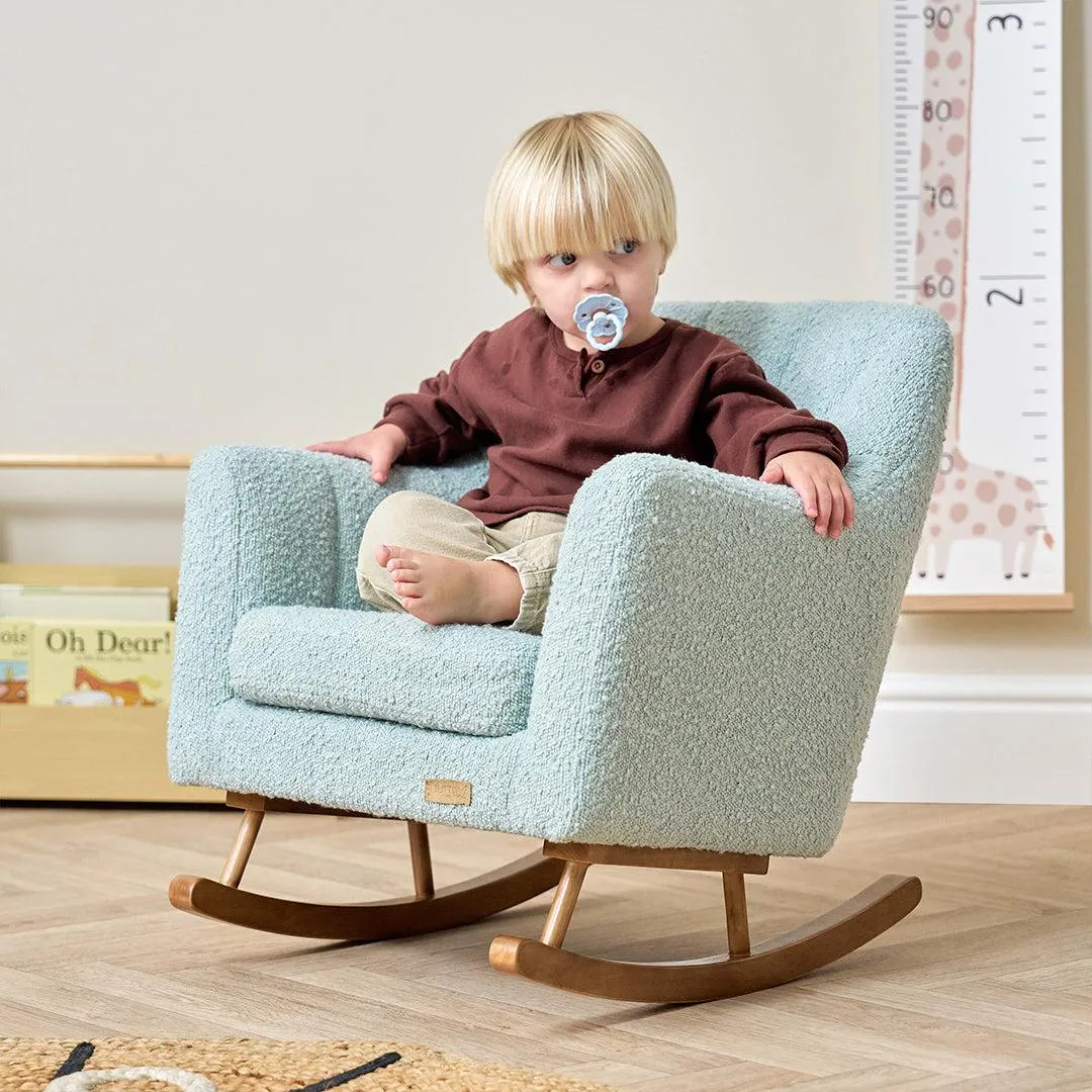 Tutti Bambini Jonah Mini Me Children's Rocking Chair - Boucle Ocean Stone