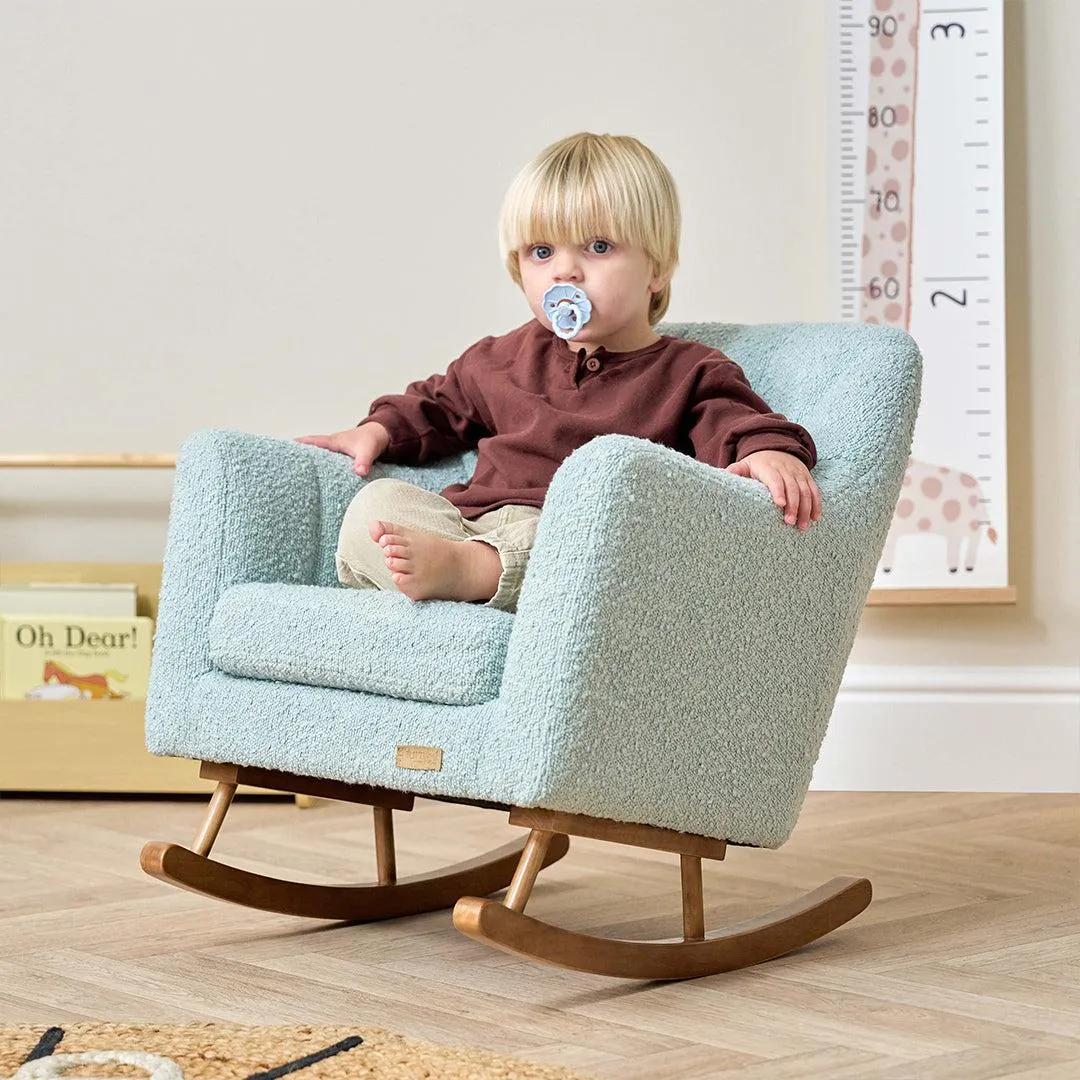 Tutti Bambini Jonah Mini Me Children's Rocking Chair - Boucle Ocean Stone