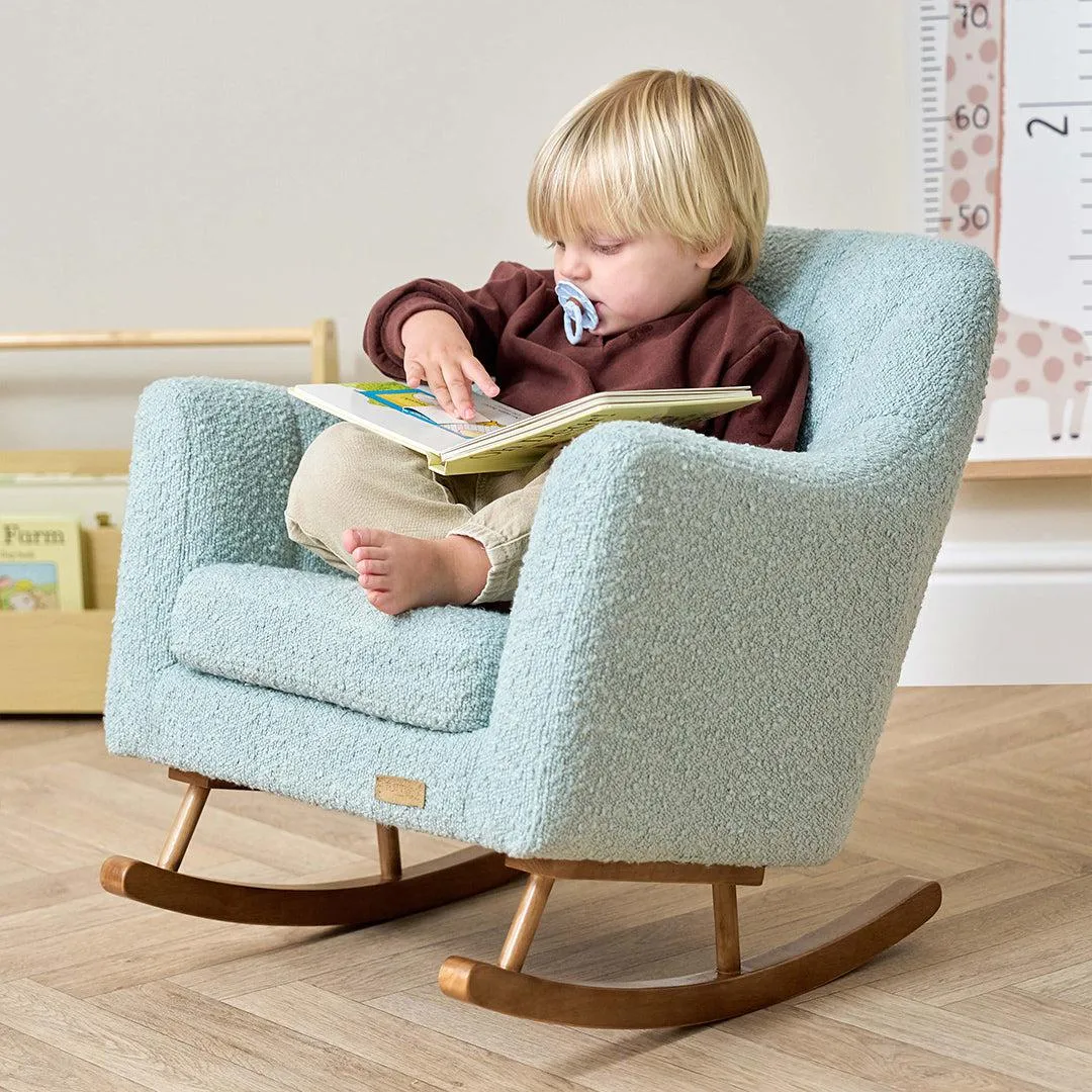 Tutti Bambini Jonah Mini Me Children's Rocking Chair - Boucle Ocean Stone