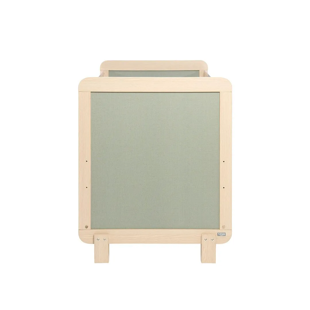 Tutti Bambini Kuba Cot Bed - Golden Oak / Sage Weave