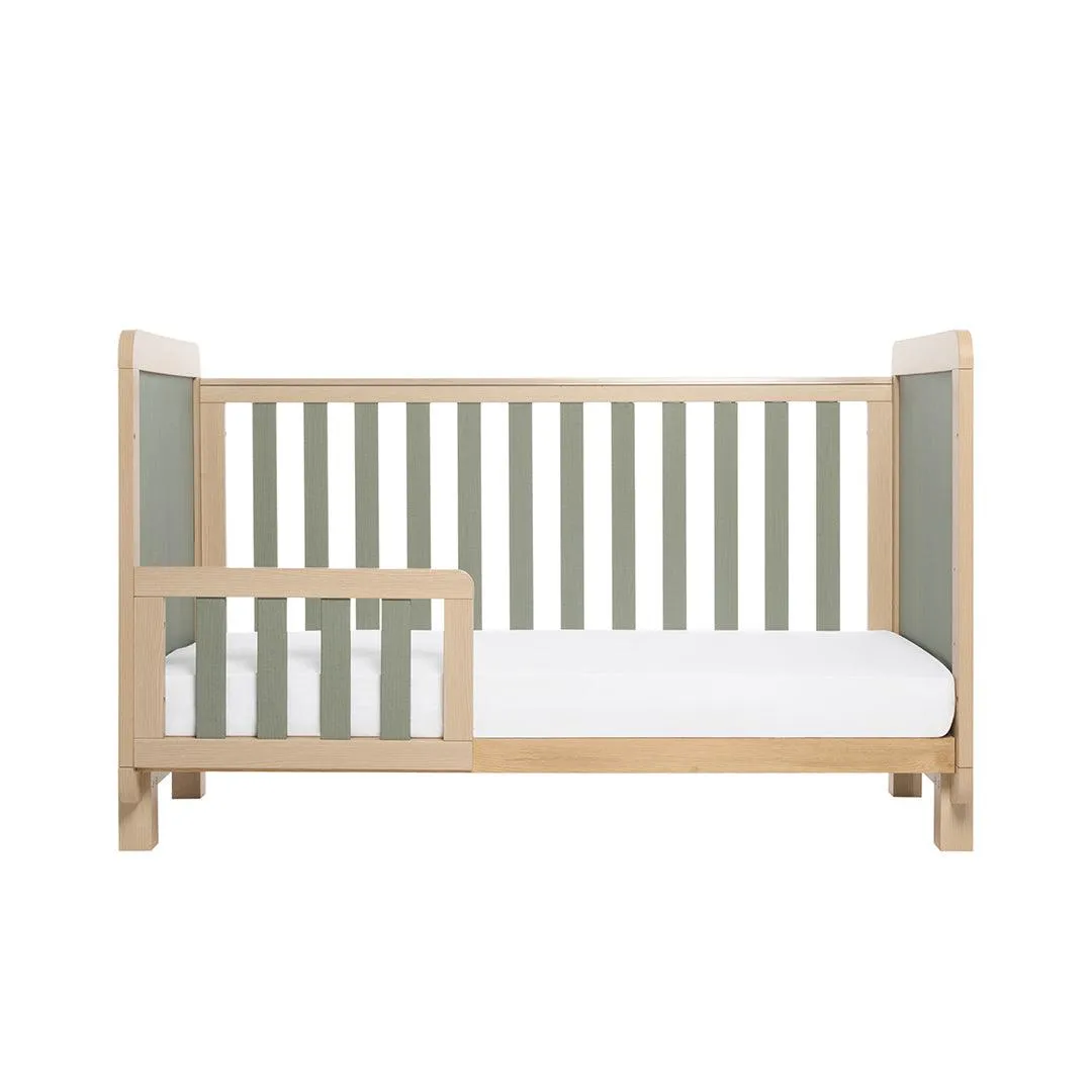 Tutti Bambini Kuba Cot Bed - Golden Oak / Sage Weave
