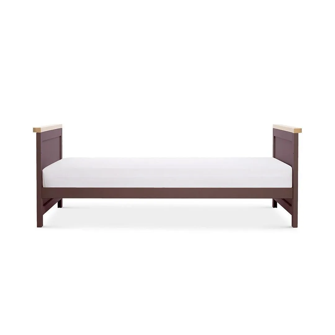 Tutti Bambini Misha Cot Bed - Mulberry/Golden Oak