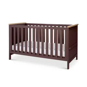Tutti Bambini Misha Cot Bed - Mulberry/Golden Oak