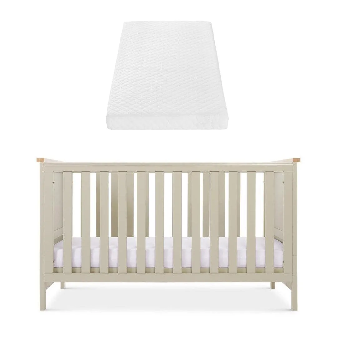 Tutti Bambini Misha Cot Bed - Mushroom / Golden Oak