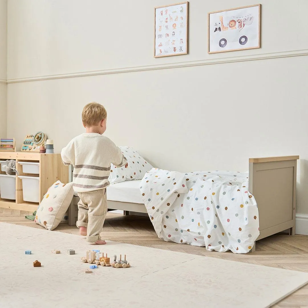 Tutti Bambini Misha Cot Bed - Mushroom / Golden Oak