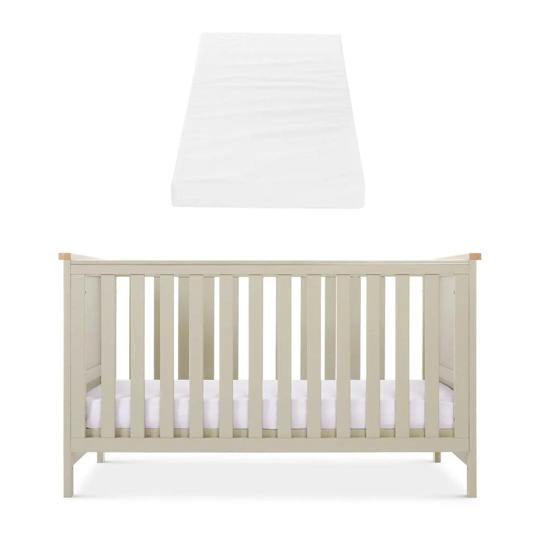 Tutti Bambini Misha Cot Bed - Mushroom / Golden Oak