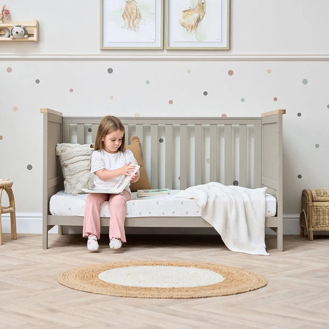 Tutti Bambini Misha Cot Bed - Mushroom / Golden Oak