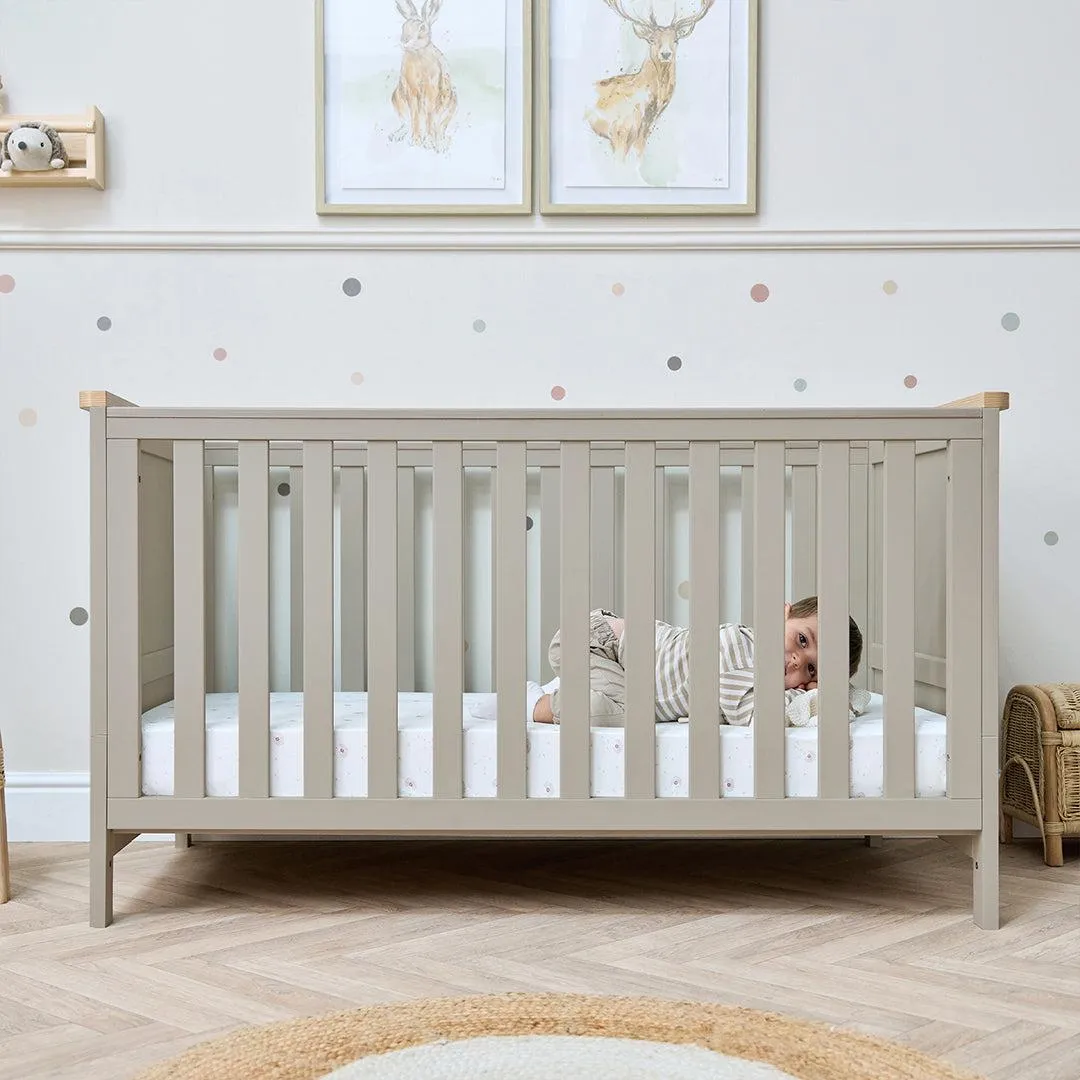 Tutti Bambini Misha Cot Bed - Mushroom / Golden Oak