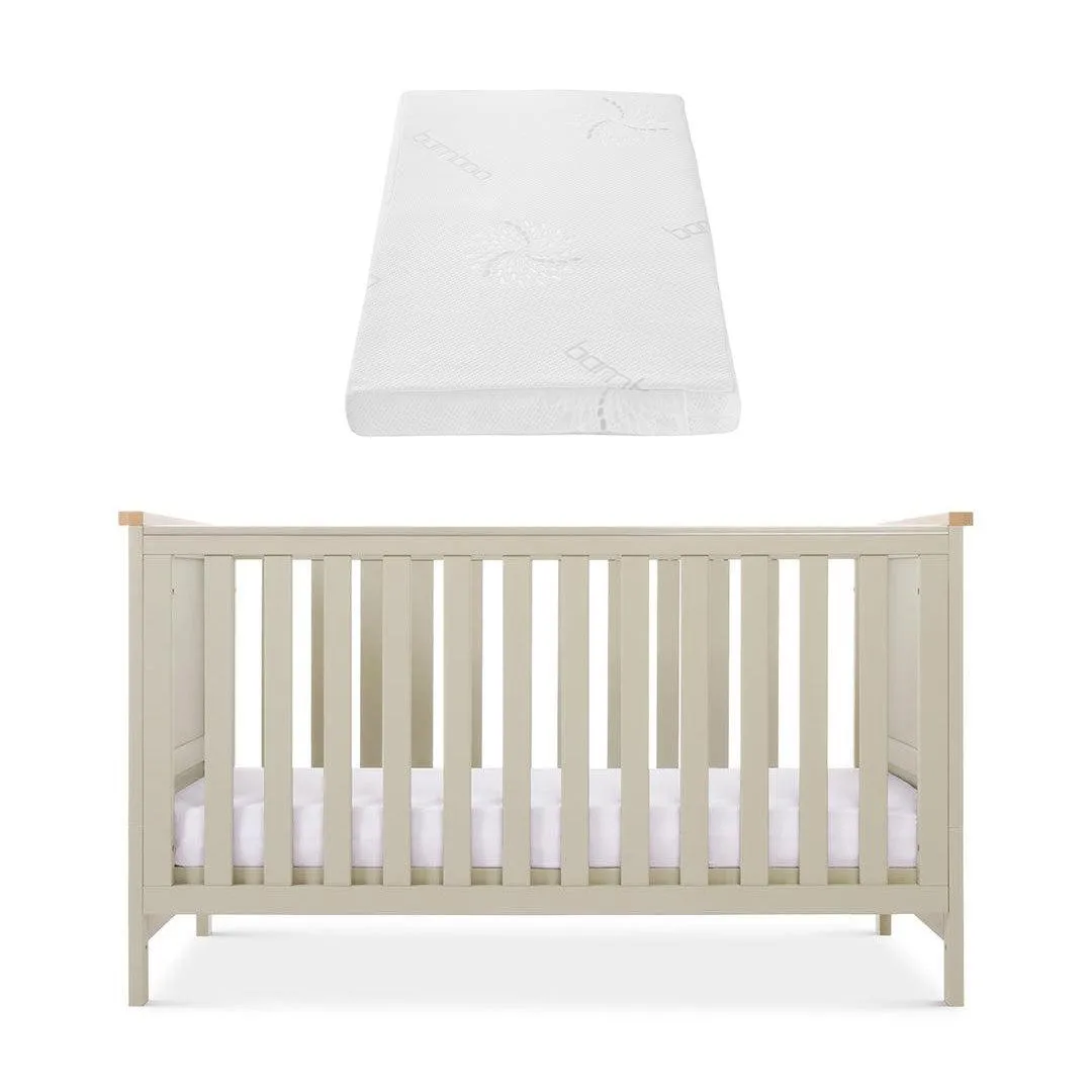 Tutti Bambini Misha Cot Bed - Mushroom / Golden Oak