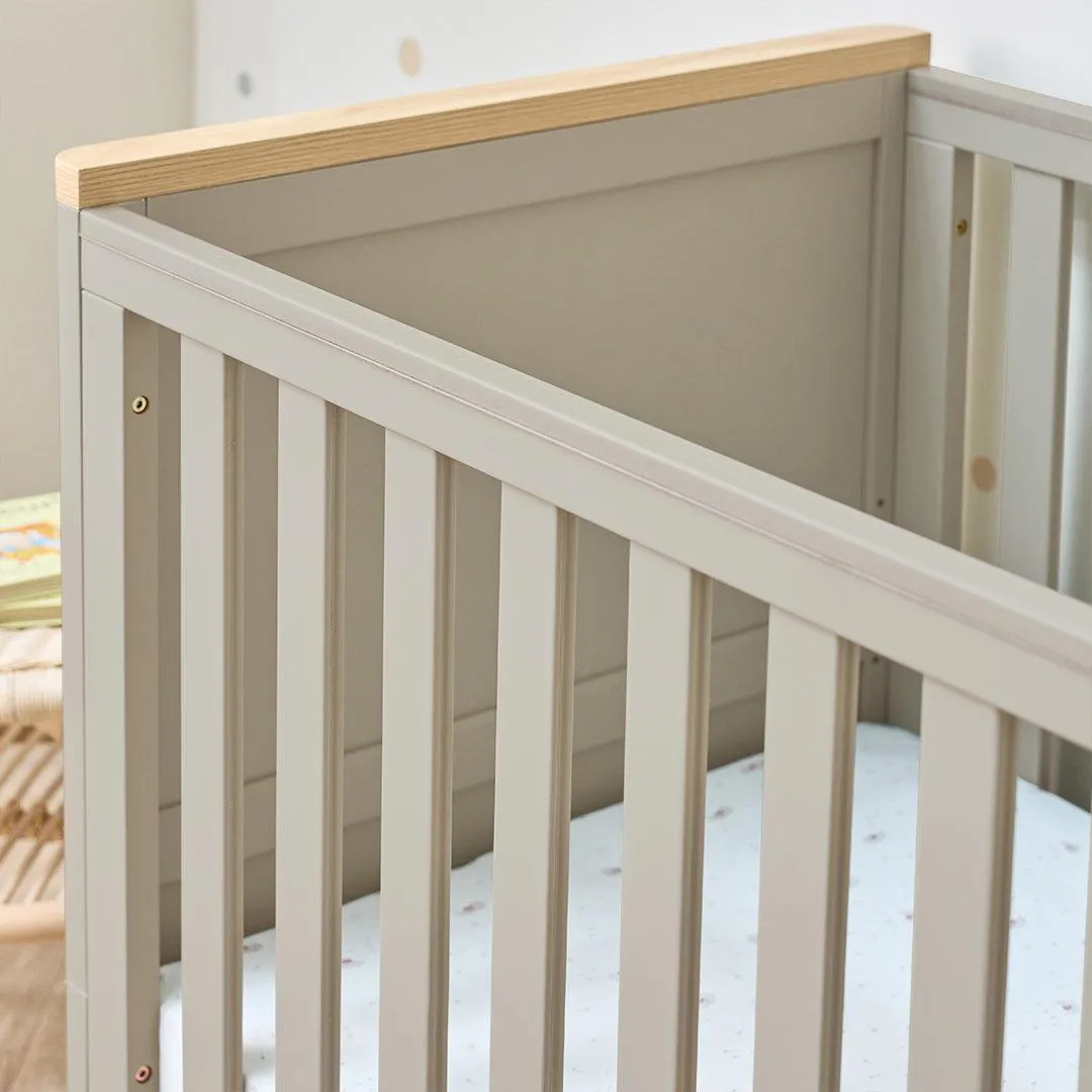 Tutti Bambini Misha Cot Bed - Mushroom / Golden Oak