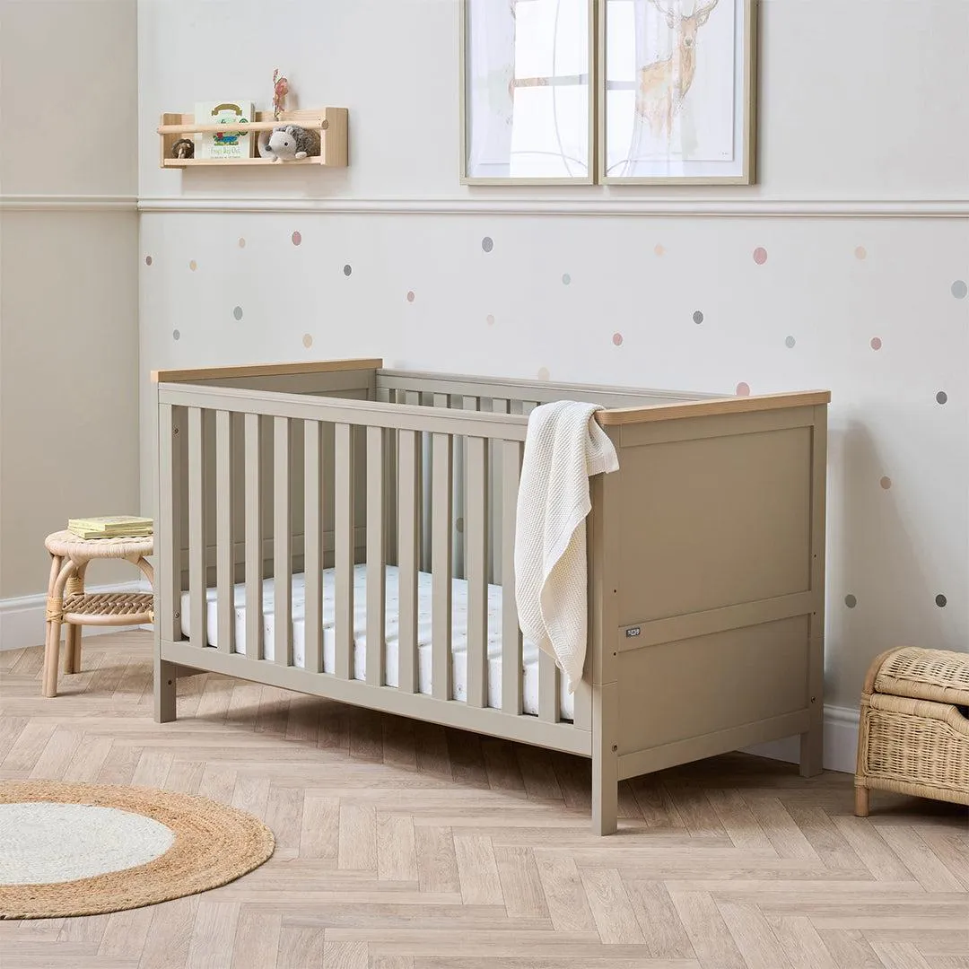 Tutti Bambini Misha Cot Bed - Mushroom / Golden Oak