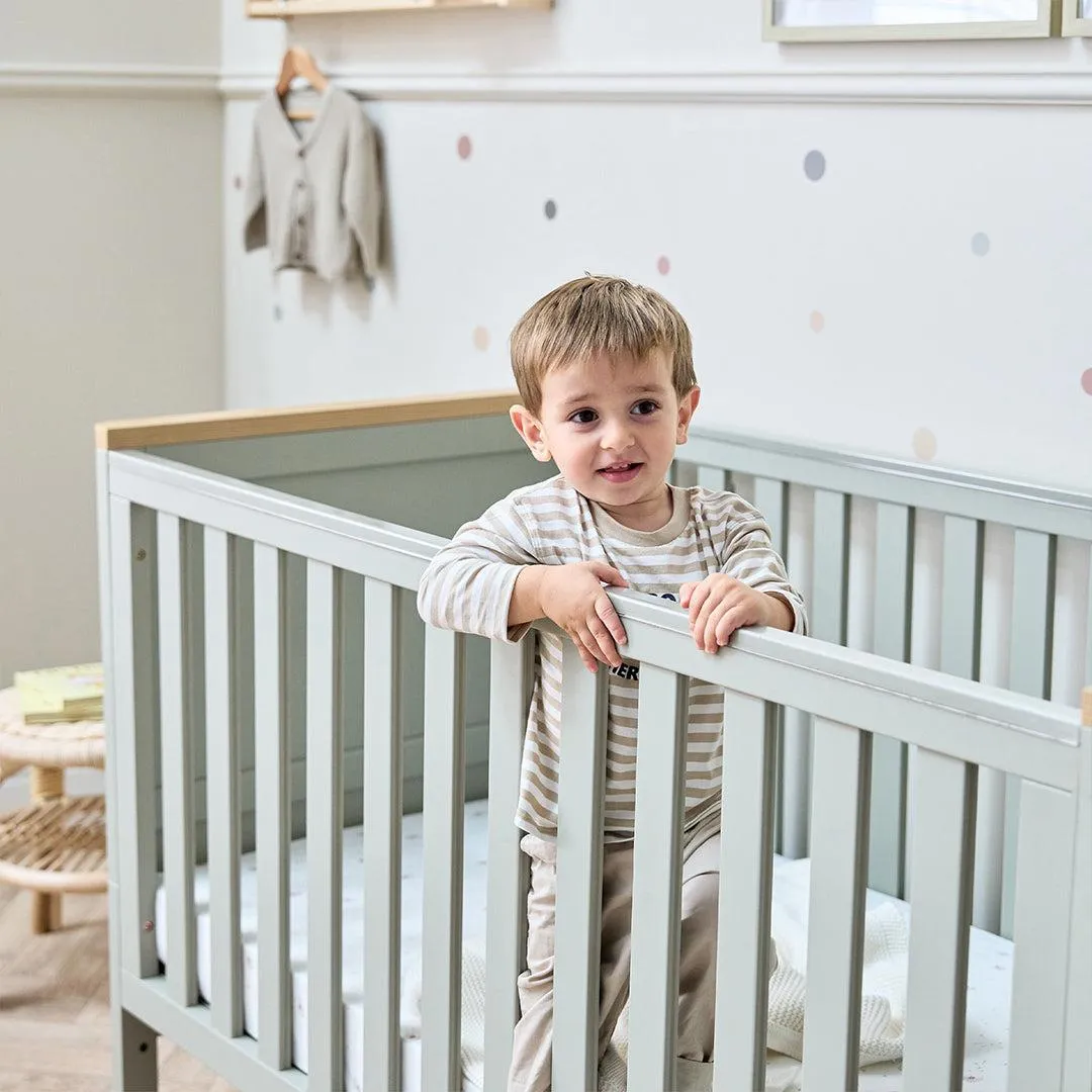 Tutti Bambini Misha Cot Bed - Sage / Golden Oak