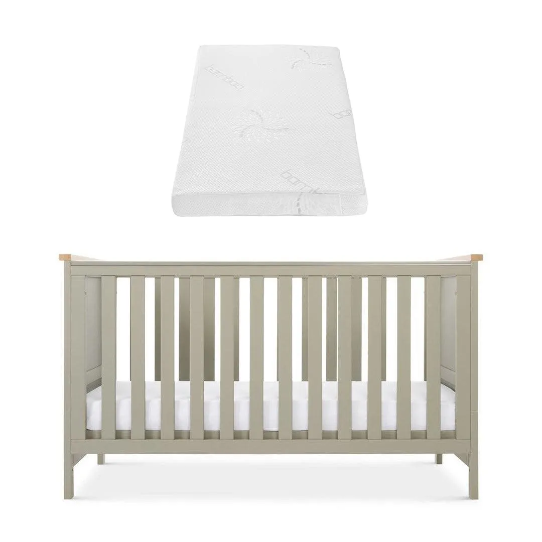 Tutti Bambini Misha Cot Bed - Sage / Golden Oak